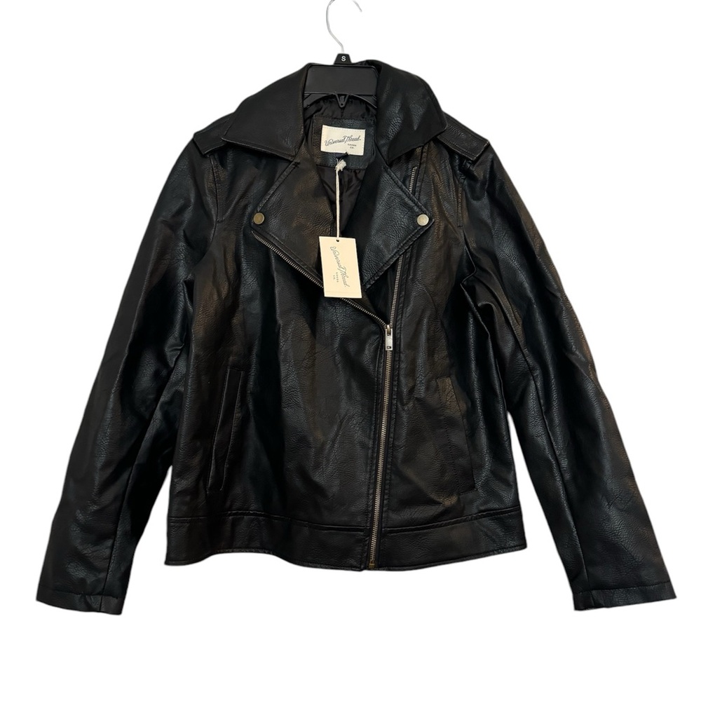 Universal Thread Faux‎ Leather motorcycle Jacket size S
